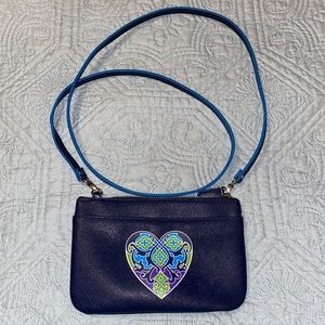 Brighton crossbody clutch - navy